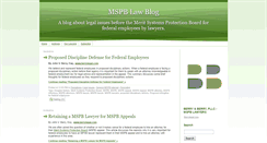 Desktop Screenshot of mspblawblog.com